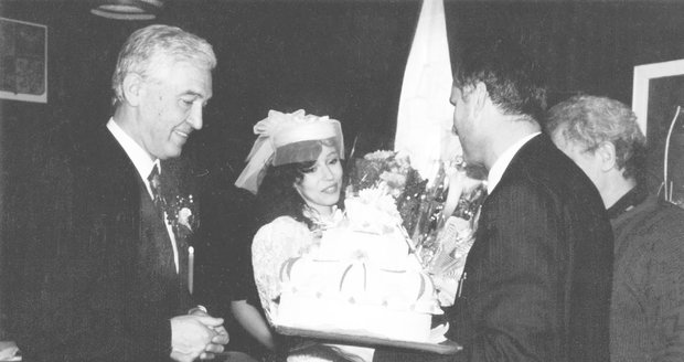 1992: Svatební fotografie Ivoše a Heidi