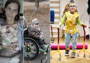 Ivošek (6) z Prahy se narodil předčasně ve 27. týdnu. Bohužel kvůli krvácení do mozku má dětskou mozkovou obrnu. Díky rehabilitacím se už ale postavil na nohy a zvládne ujít krátké vzdálenosti jen pomocí dvou hůlek.