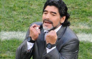 Argentinský fotbalista Diego Maradona