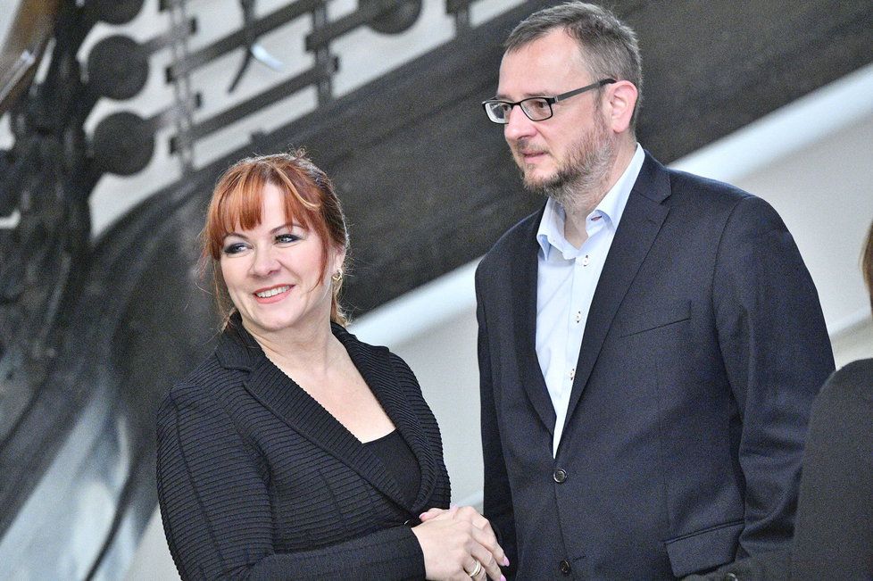 Petr Nečas s manželkou Janou Nečasovou, dříve Nagyovou.
