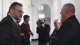 Pokračování soudu kvůli tzv. trafikám pro poslance ODS. Na snímku lobbista Ivo Rittig (vpravo) a expremiér Petr Nečas (vlevo) (30. 10. 2018)