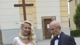 Svatba Iva Valenty a jeho dlouholeté družky Aleny ve Zlíně (14. 5. 2016)