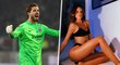 Brankář Kevin Trapp se svou milou Izabel Goulartovou.