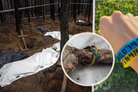 Šokující fotografie po exhumaci masového hrobu u Izjumi: „Mohl to být kdokoliv z nás!“ pláčí Ukrajinci