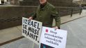 Shromáždění na podporu Izraele v Praze na Václavském náměstí