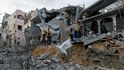 Ńásledky izralského útoku na Gazu (11. 10. 2023)
