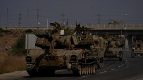 Příjezd izraelské armády k Pásmu Gazy (1. 11. 2023)