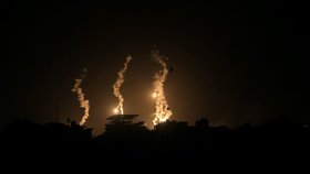 Noční úder Izraelců na město Gaza (6.11.2023)