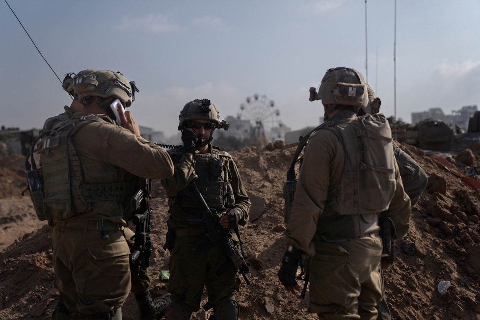 Izraelští vojáci operují v Pásmu Gazy (8.11.2023).