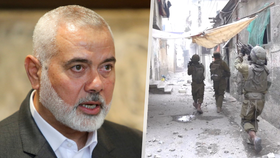 Izraelská armáda zničila dům vůdce Hamásu Haníji v Pásmu Gazy. (15. 11. 2023)