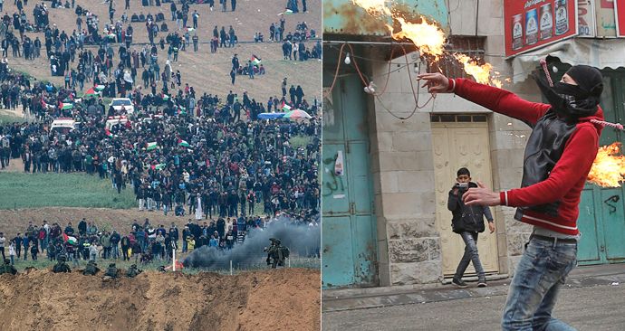 V Pásmu Gazy vypukly protesty, izraelská armáda zabila pět lidí