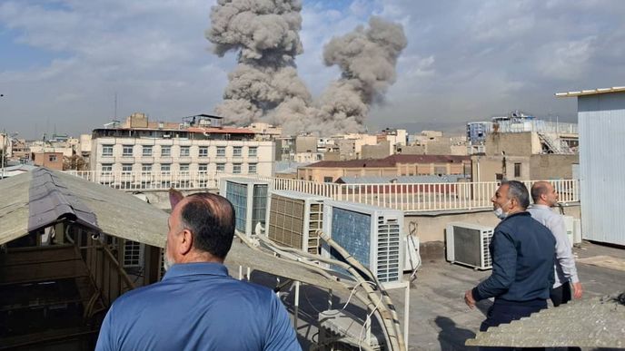 Izraelský útok na íránský Teherán (28.2.2026) Izraelský útok na íránský Teherán (28.2.2026)