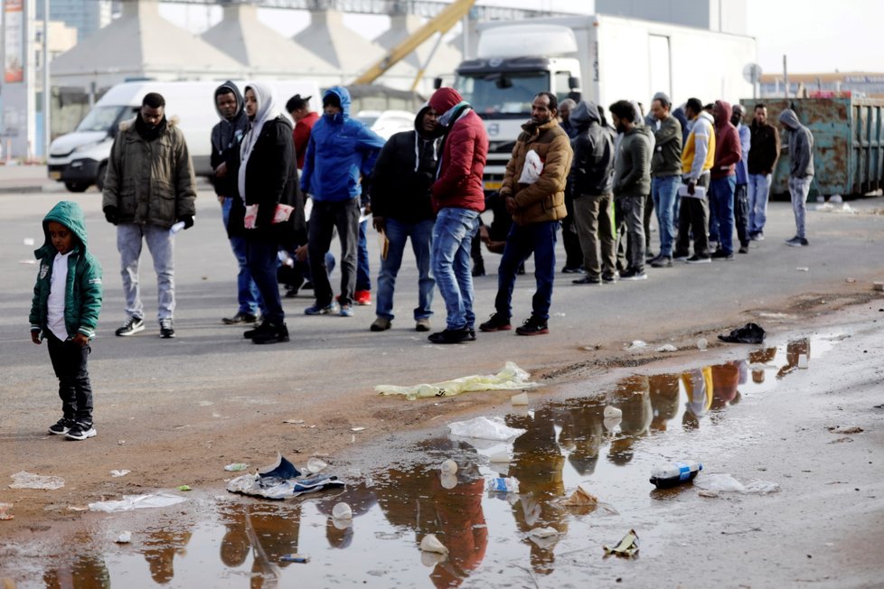 Afričtí migranti v Izraeli.