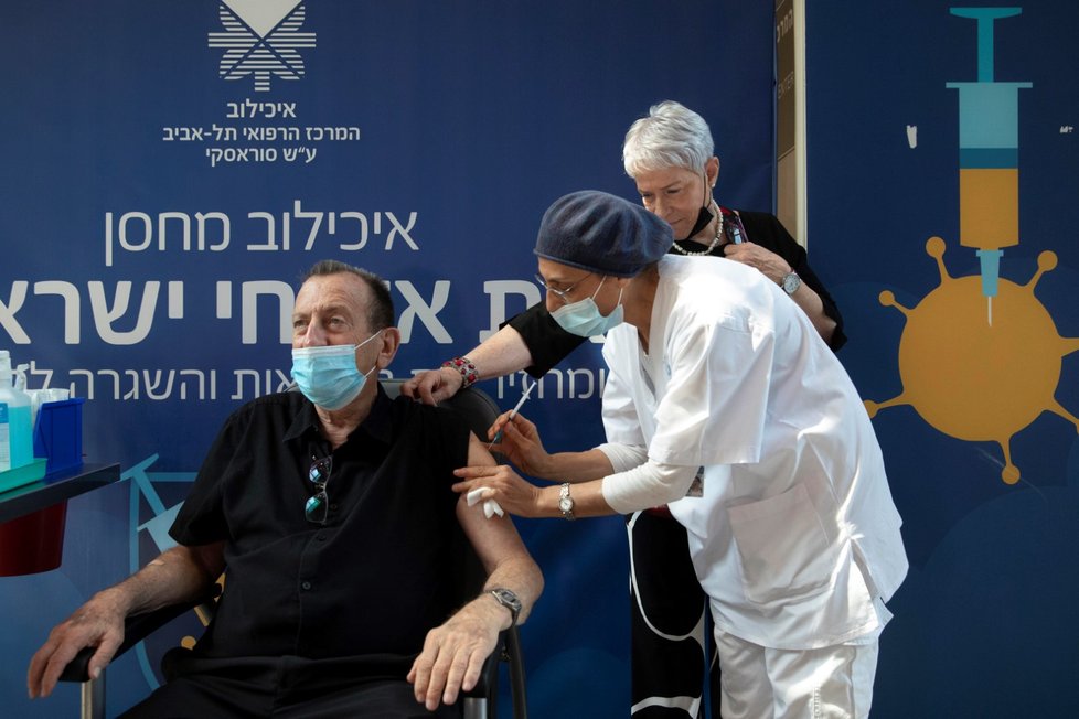Očkování třetí dávkou v Izraeli (1. 8. 2021)