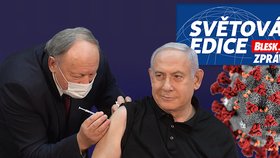 Premiér jako první ze statisíců očkovaných Izraelců