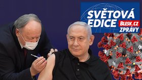 Premiér jako první ze statisíců očkovaných Izraelců