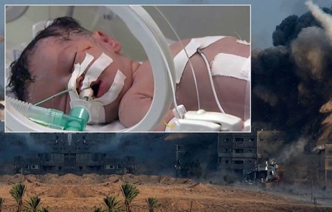 V pásmu Gazy zachránili dítě z mrtvého těla matky: Sesypal se na ni dům po dopadu rakety!