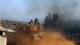 Izraelská armáda na cvičení u hranic s Libanonem na severu země (26.10.2023)