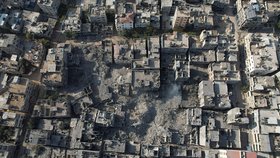 Následky ostřelování izraelskou armádou v Pásmu Gazy (2. 11. 2023)
