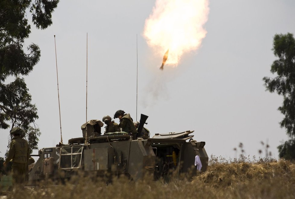Přestřelka mezi Izraelci a Palestinci v Gaze