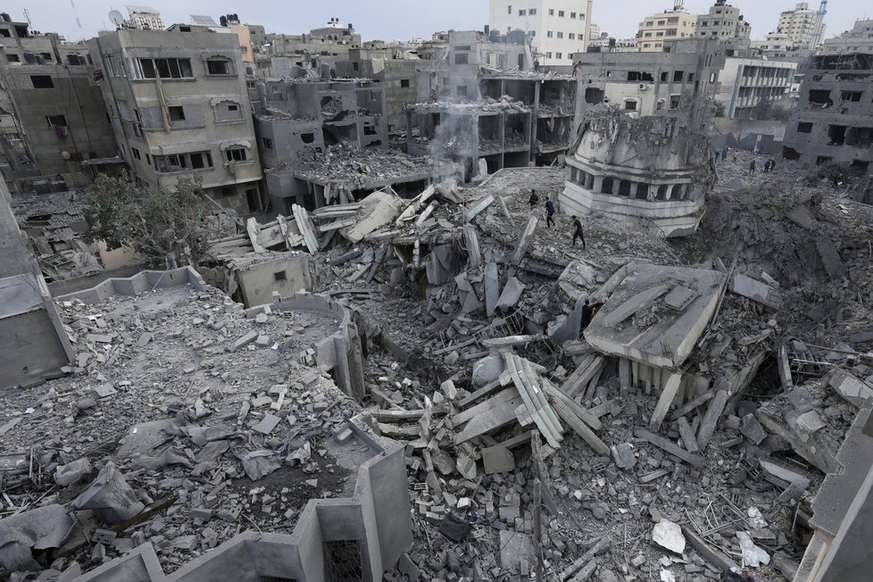 Odvetný úder Izraelců na Pásmo Gazy (9.10.2023)