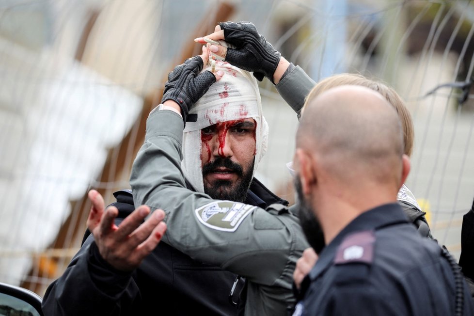 Demonstrace ve východojeruzalémské čtvrti Šajch Džarráh.