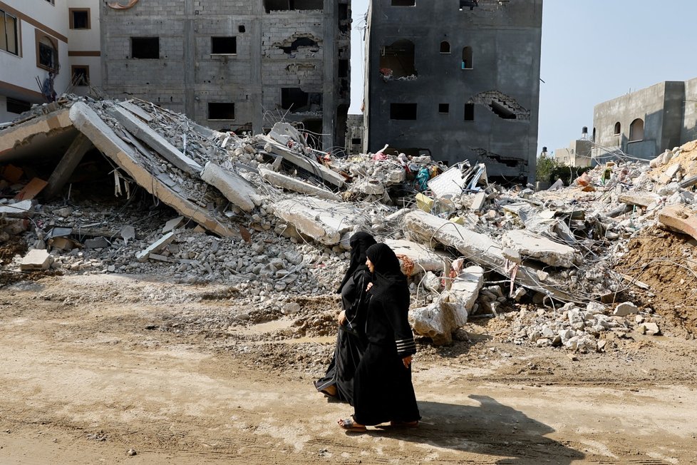 Odvetný úder Izraele v Gaze: Lidé prchají ze svých domovů (8.10.2023).