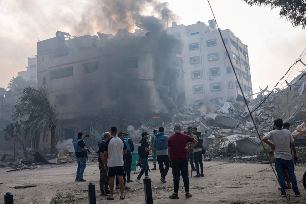 Následky izraelských odvetných útoků na Gazu