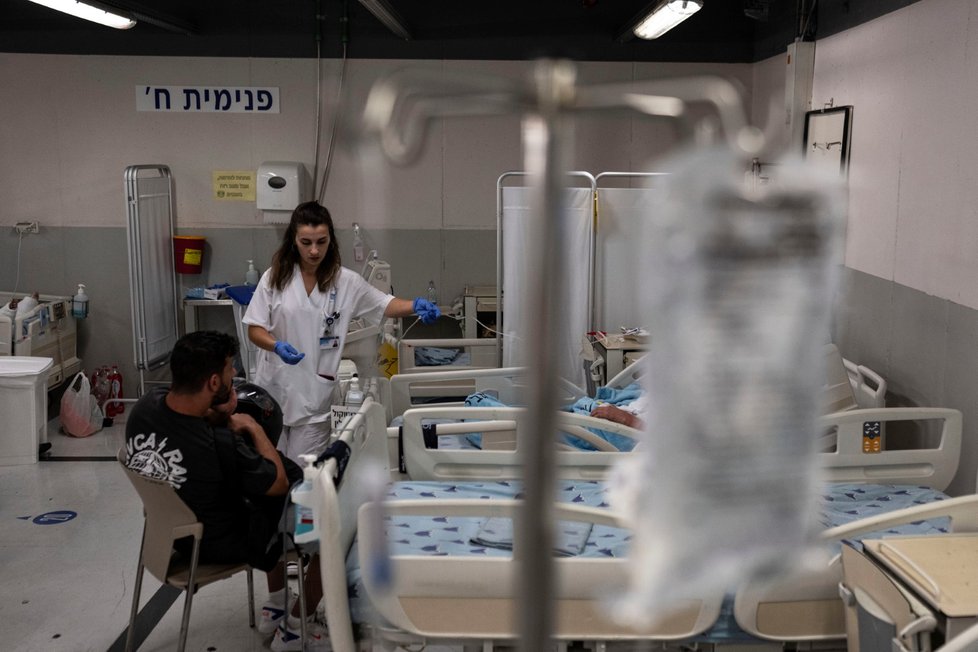 Podzemní nemocnice v Tel Avivu (19.10.2023)