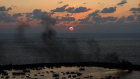 Izraelský úder na přístav v Gaze (10.10.2023)