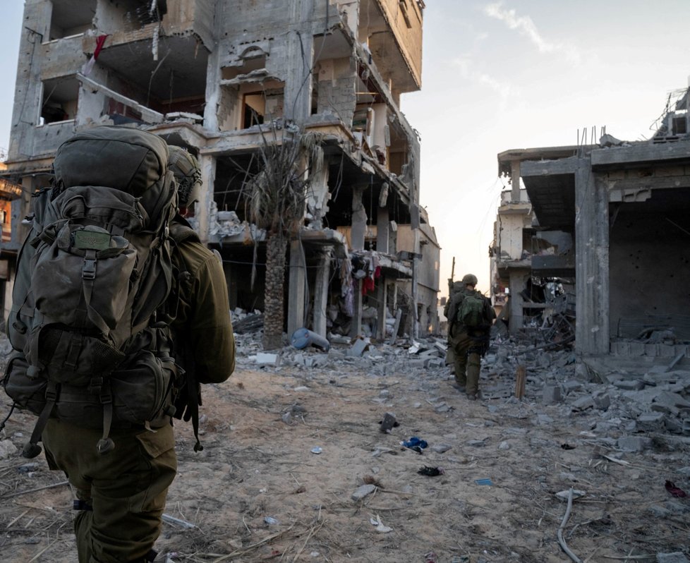 Izraelská armáda v Pásmu Gazy. (11.11.2023)