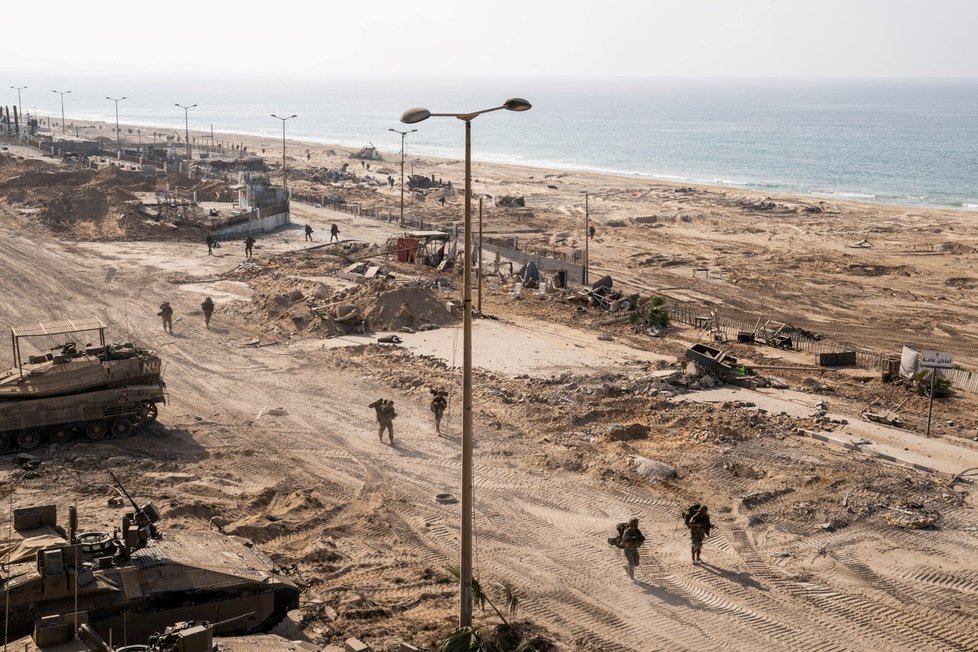 Izraelská armáda v Pásmu Gazy. (11.11.2023)