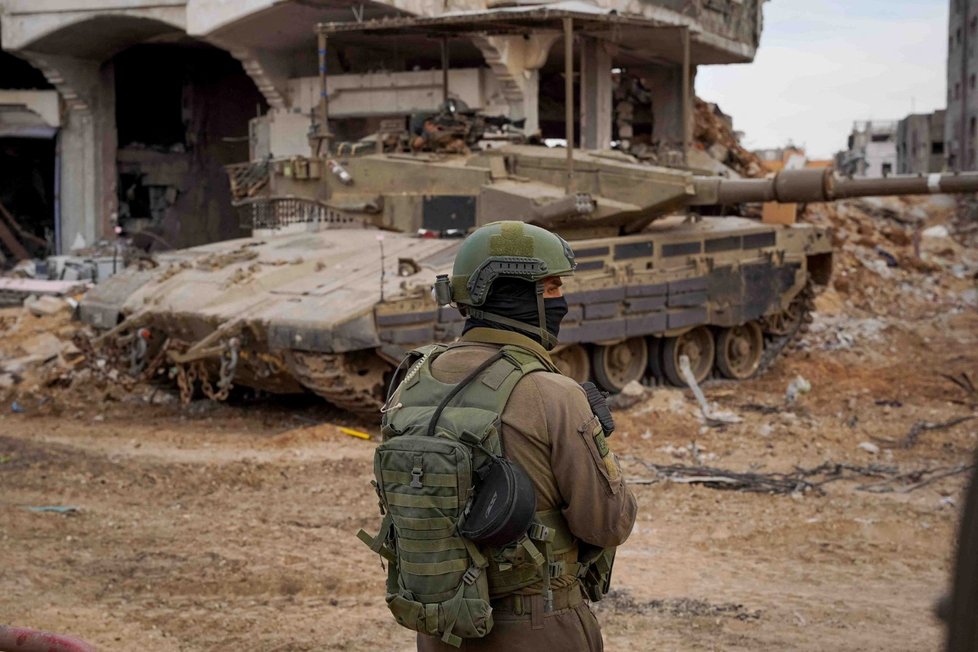 Izraelští vojáci v Pásmu Gazy. (1. 12. 2023)