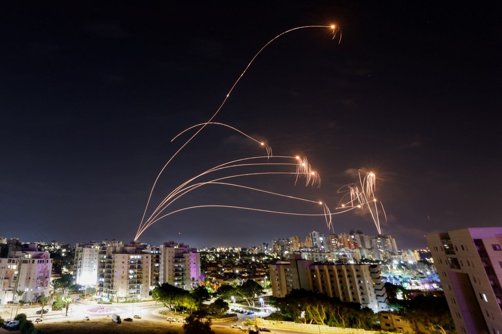 Rakety vypálené na Izrael z pásma Gazy (9.10.2023)