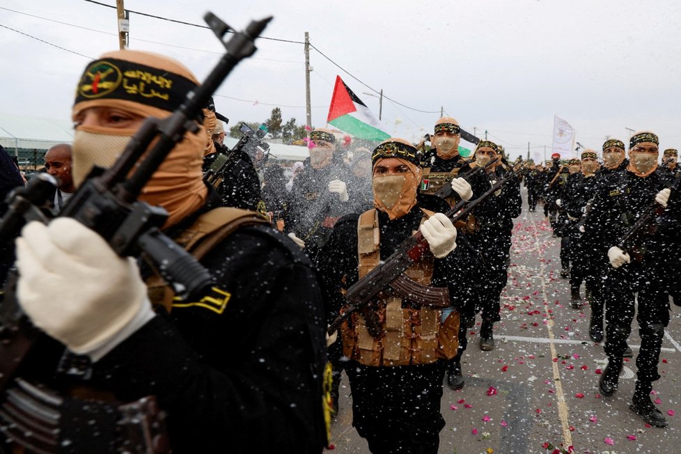 Tři dny před vpádem do Izraele slavil v Gaze Palestinský islámský džihád 36. výročí (4. 10. 2023).