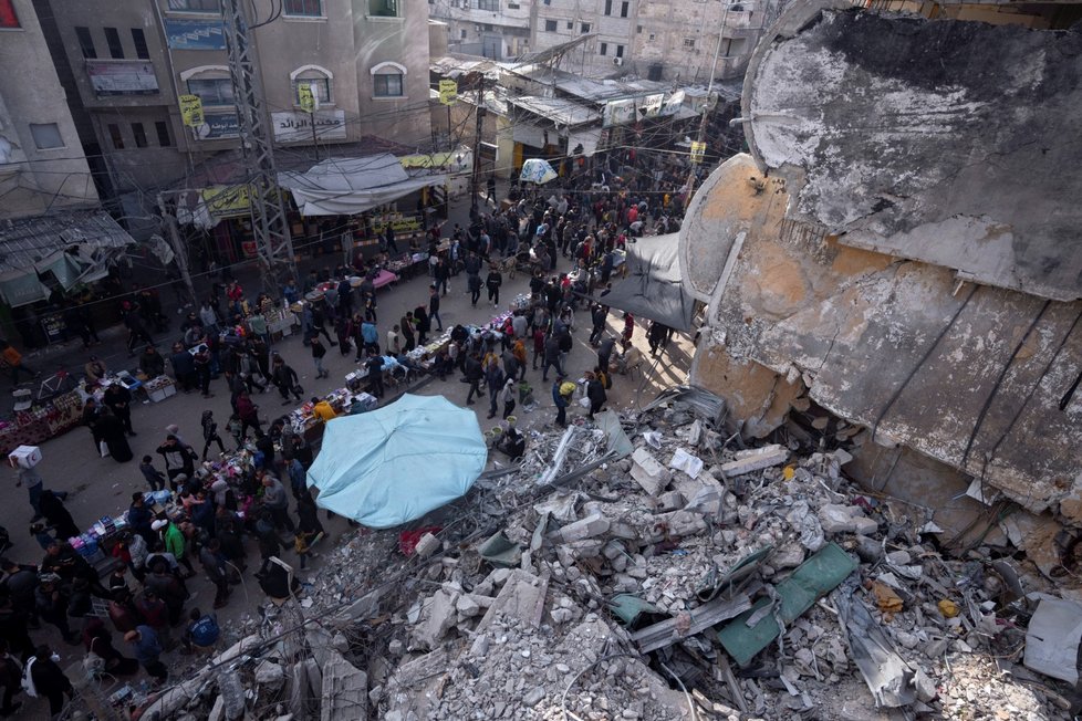 Bombardované Pásmo Gazy (březen 2024)
