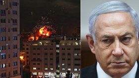 Izraelský premiér Benjamin Netanjahu v neděli nařídil armádě pokračovat v útocích na radiály z palestinského Pásma Gazy. Od soboty odtud bylo na Izrael vypáleno asi 400 raket. (5.5.2019)