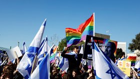 Protesty proti nové vládě Benjamina Netanjahua v Izraeli (29.12.2022)
