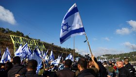 Protesty v Izraeli (11.07.2023)