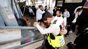 Izrael drží den smutku za 45 obětí tlačenice při náboženském shromáždění, (2.05.2021).