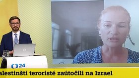 Češka žijící v Izraeli Nikol Cohen ve vysílání ČT