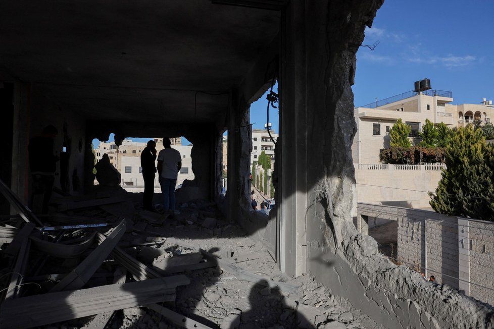 Demolice domů palestinských útočníků v Hebronu (10.11.2023)