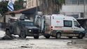 Izraelská vojenská vozidla při zásahu v Džanínu zablokovala sanitku (13.12.2023)