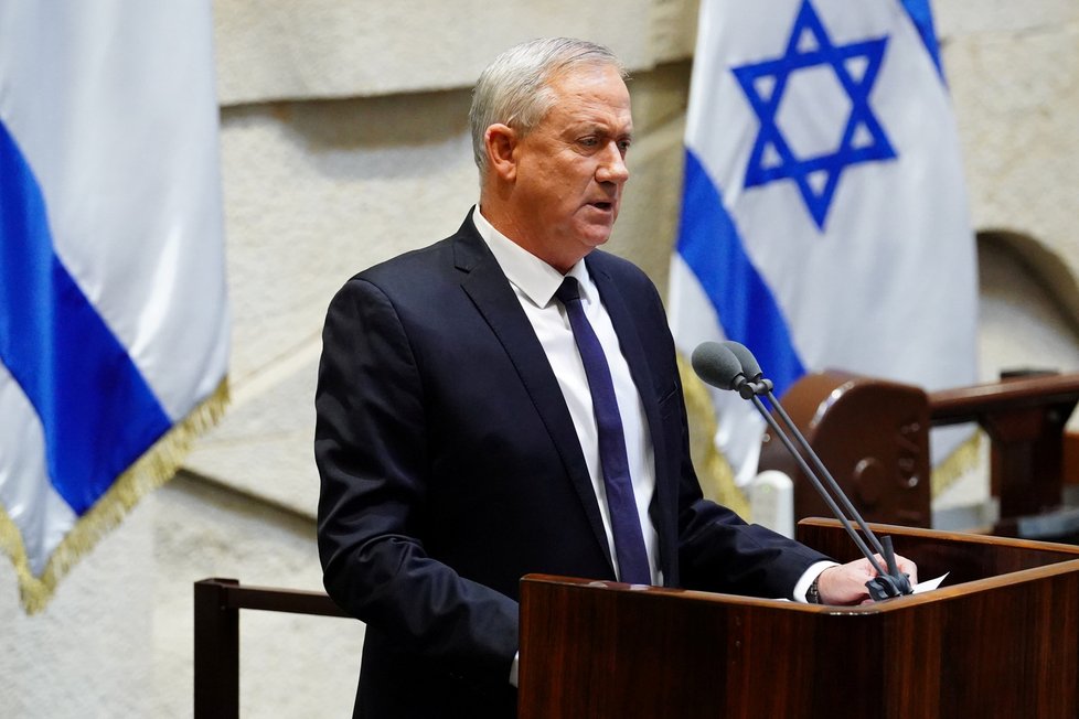Politický rival izraelského premiéra Netanjahua Benny Ganc.