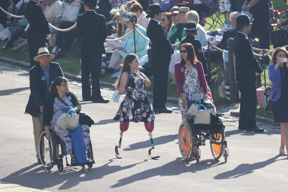 Izzy Weall na svatbě Meghan a Harryho