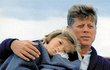 J. F. Kennedy a jeho dcera.
