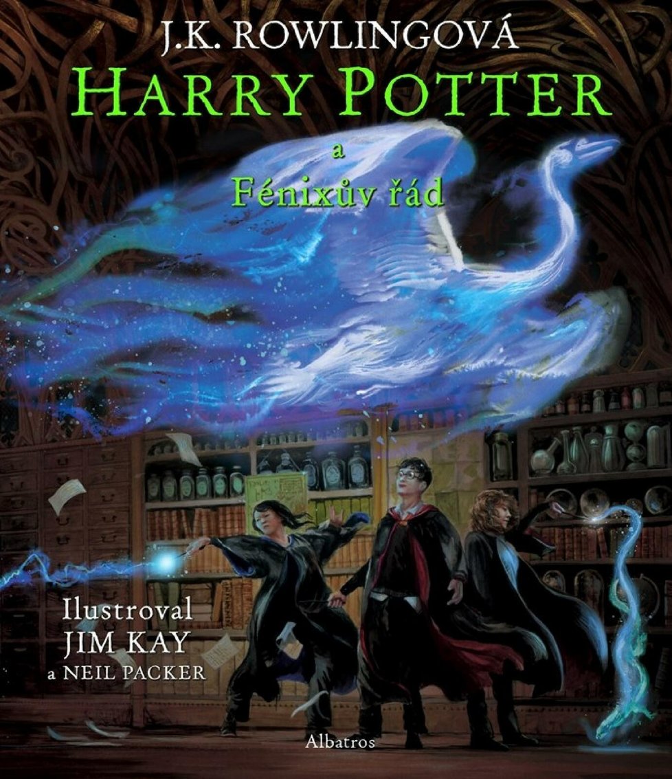 Páté dobrodružství čarodějného učně Harryho Pottera začíná a znovu jej vyprávějí i úchvatné ilustrace Jima Kaye.