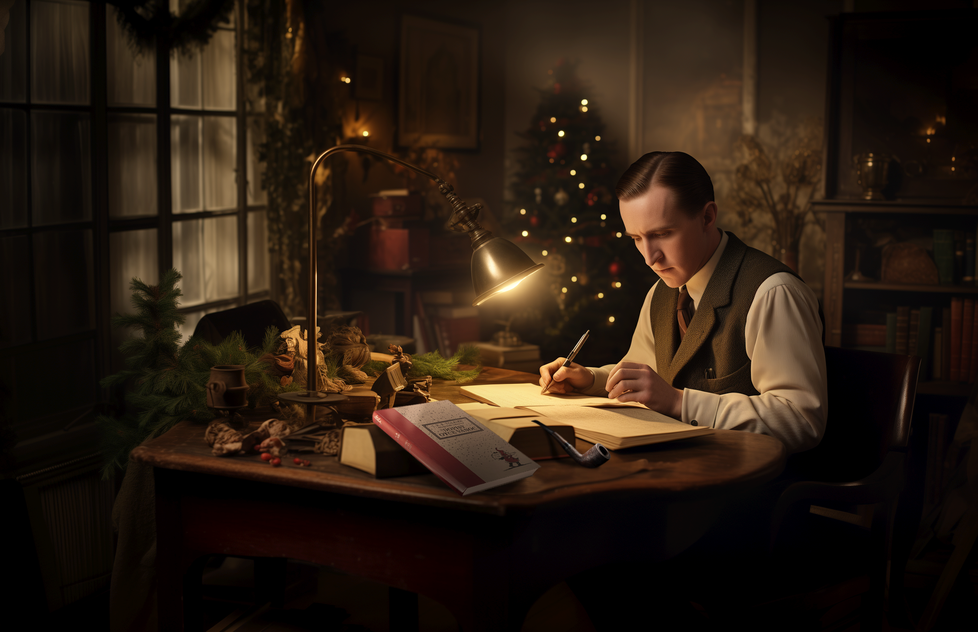 Možná právě takhle psal svým dětem J. R. R. Tolkien sváteční dopisy, které se dočkaly vydání jako Dopisy Otce Vánoc. (ilustrační foto)