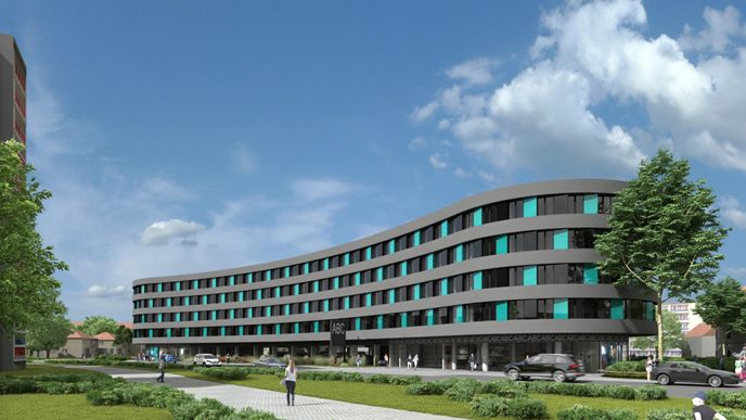 Vizualizace studentského domu Comenius, který v Praze na Petřinách chystá developer JT Real Estate CZ, koleje, studenti, Petriny, vizualizace, reality, architektura, Kaama