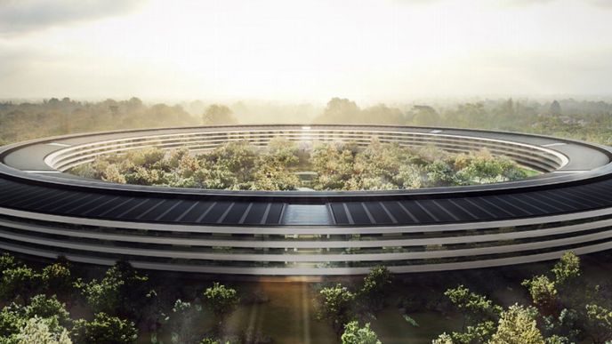 Jablečný komplex by měl být hotový v roce 2016 (Foto: Apple, samospráva Cupertino)